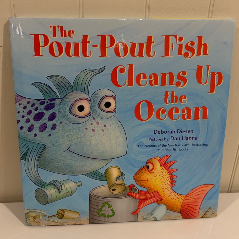 The Pout-Pout Fish Cleans Up the Ocean Book Hardcover - Picture 2 of 6